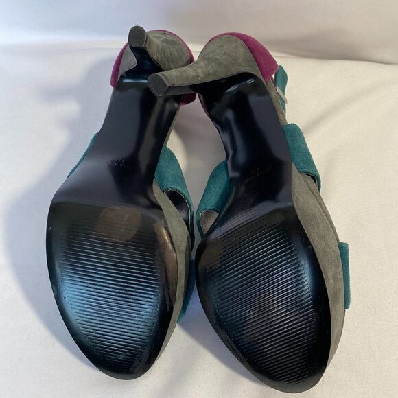 Nine West Leather Upper 3 Tone Heels - Picture 8 of 11